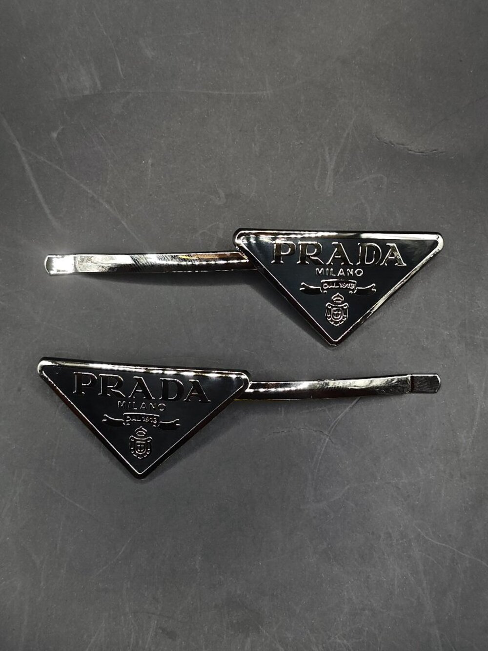 2x Prada Style Hair Clips